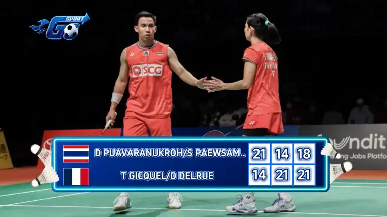 D PUAVARANUKROH / S PAEWSAMPRAN (THA) VS T GICQUEL / D DELRUE (FRA) | HSBC BWF WORLD TOUR FINAL | GROUP-B R2